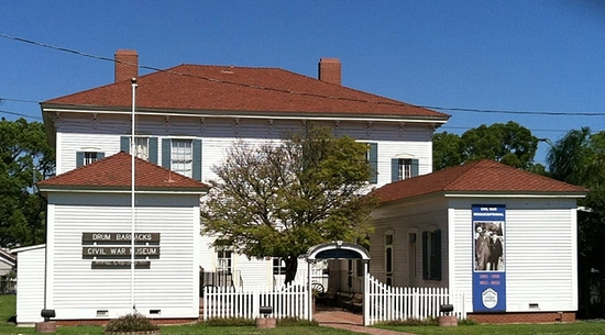 Image of the outside of the Drum Barracks Civil War Museum