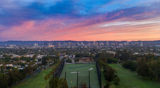 Ariel view of Rancho Park Golf Course
