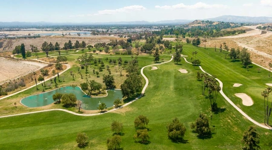 Ariel view of Hansen Dam Golf Course