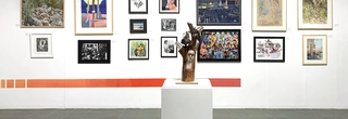 Image of art exhibits from the Barnsdall Art Center